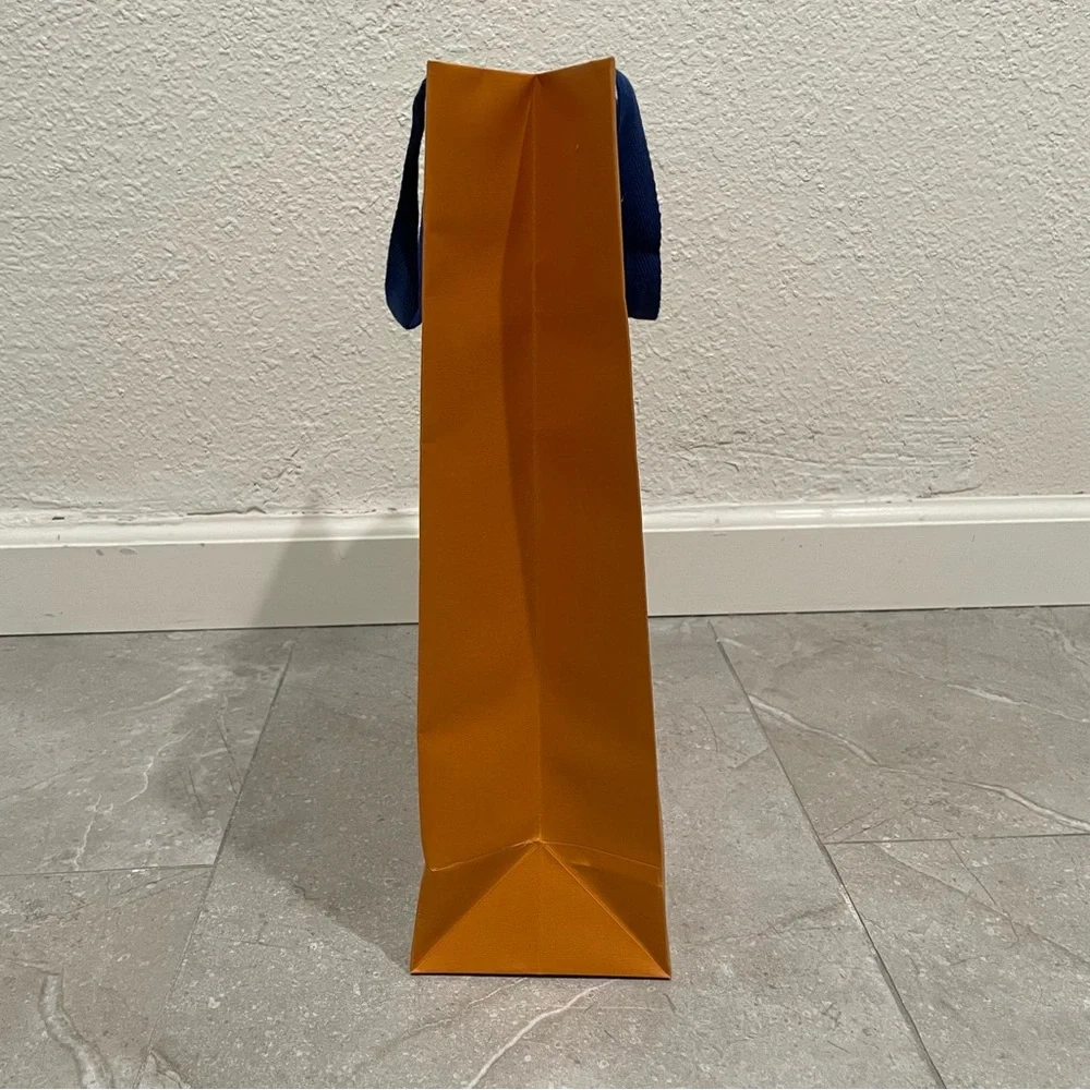 orange louis vuitton designer luxury small shopping gift paper bag